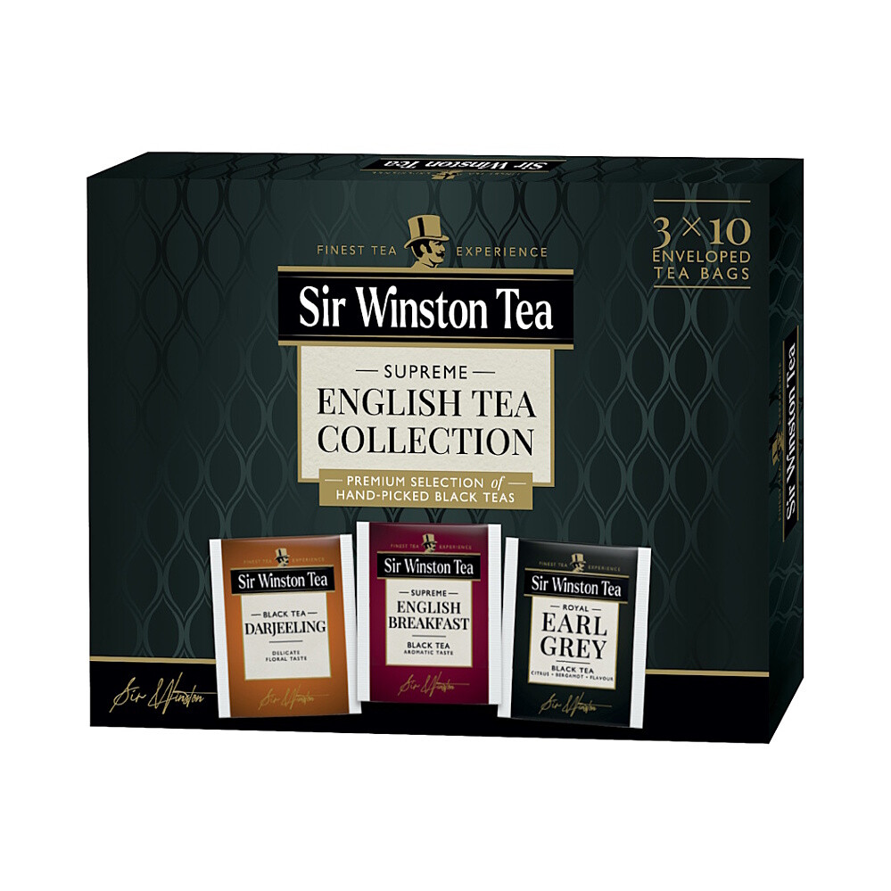 SIR WINSTON English tea collection černých čajů 3 x 10 sáčků