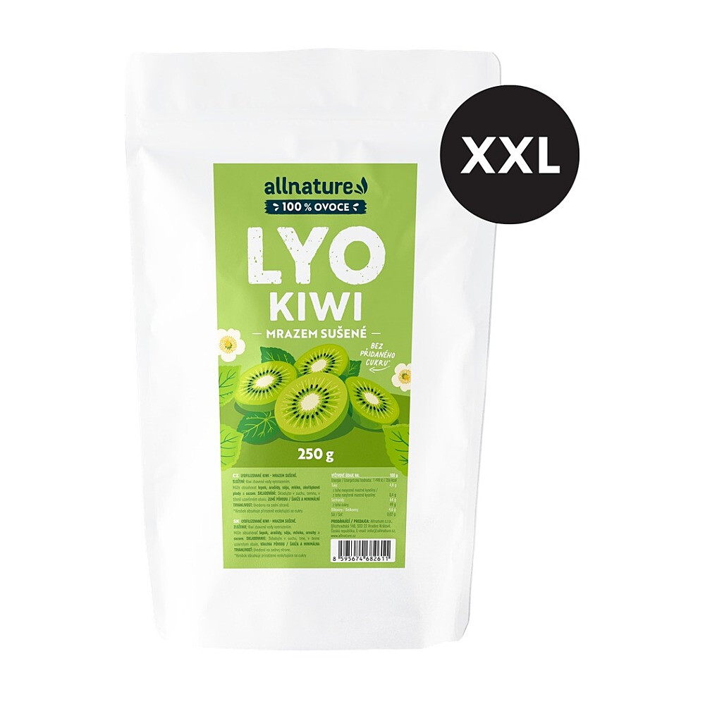 ALLNATURE Kiwi sušené mrazem XXL 250 g