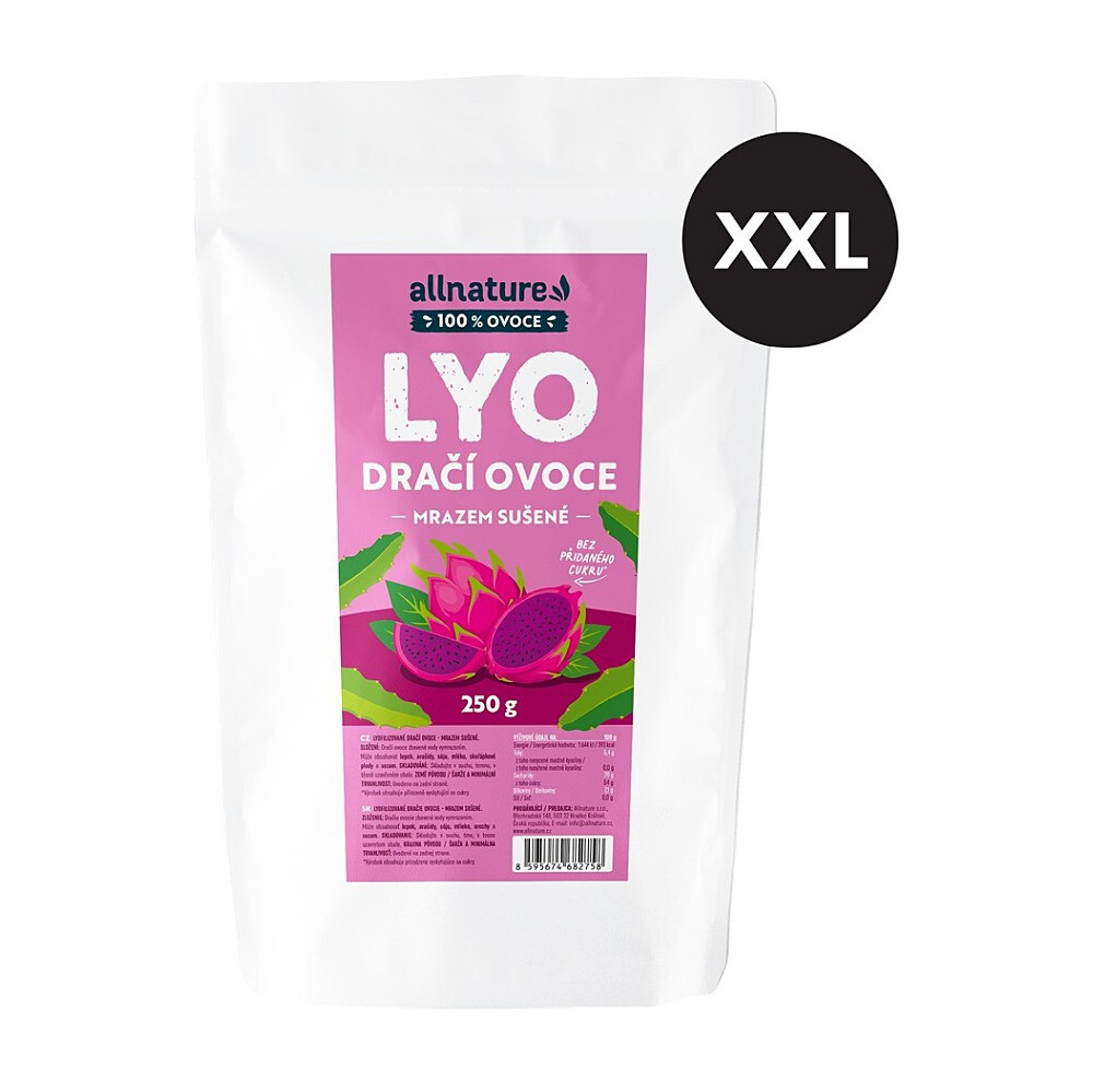 ALLNATURE Dračí ovoce sušené mrazem XXL 250 g