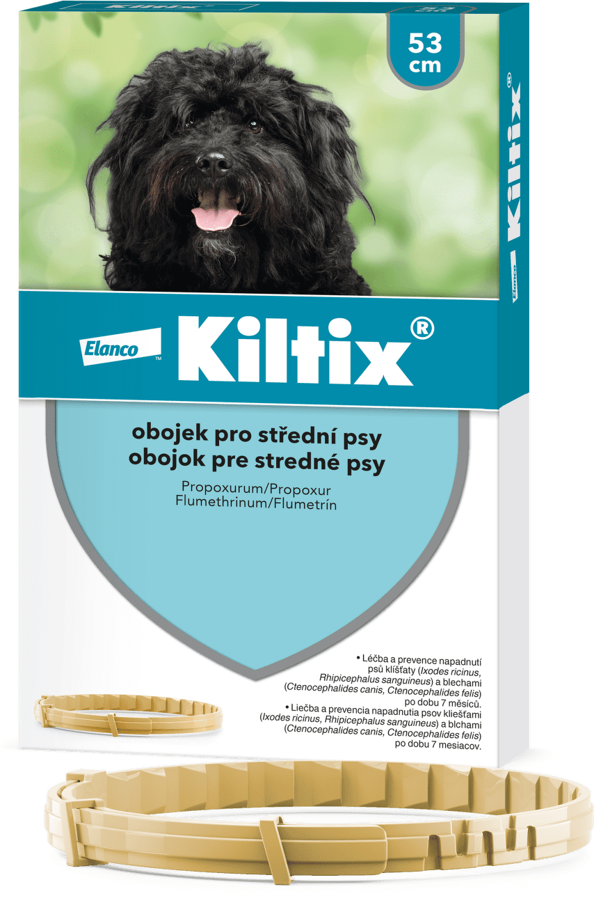Obojek antiparazitní Kiltix střední 53cm