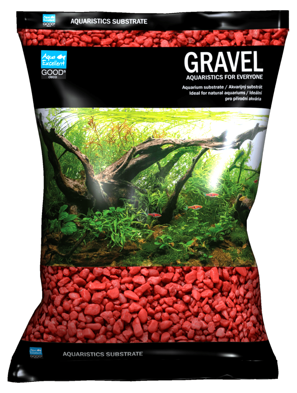 Písek Aqua Excellent svítivě růžová 3-6mm 3kg