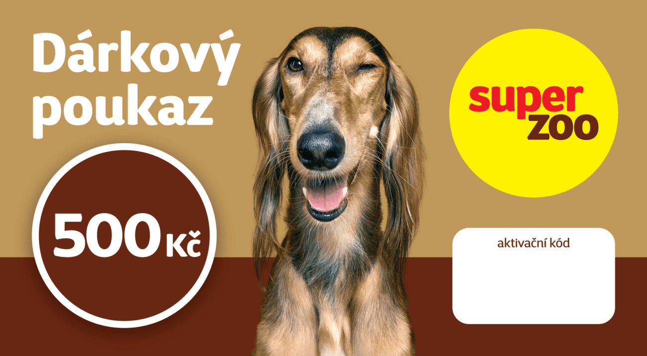 Dárkový poukaz Super zoo 500 Kč