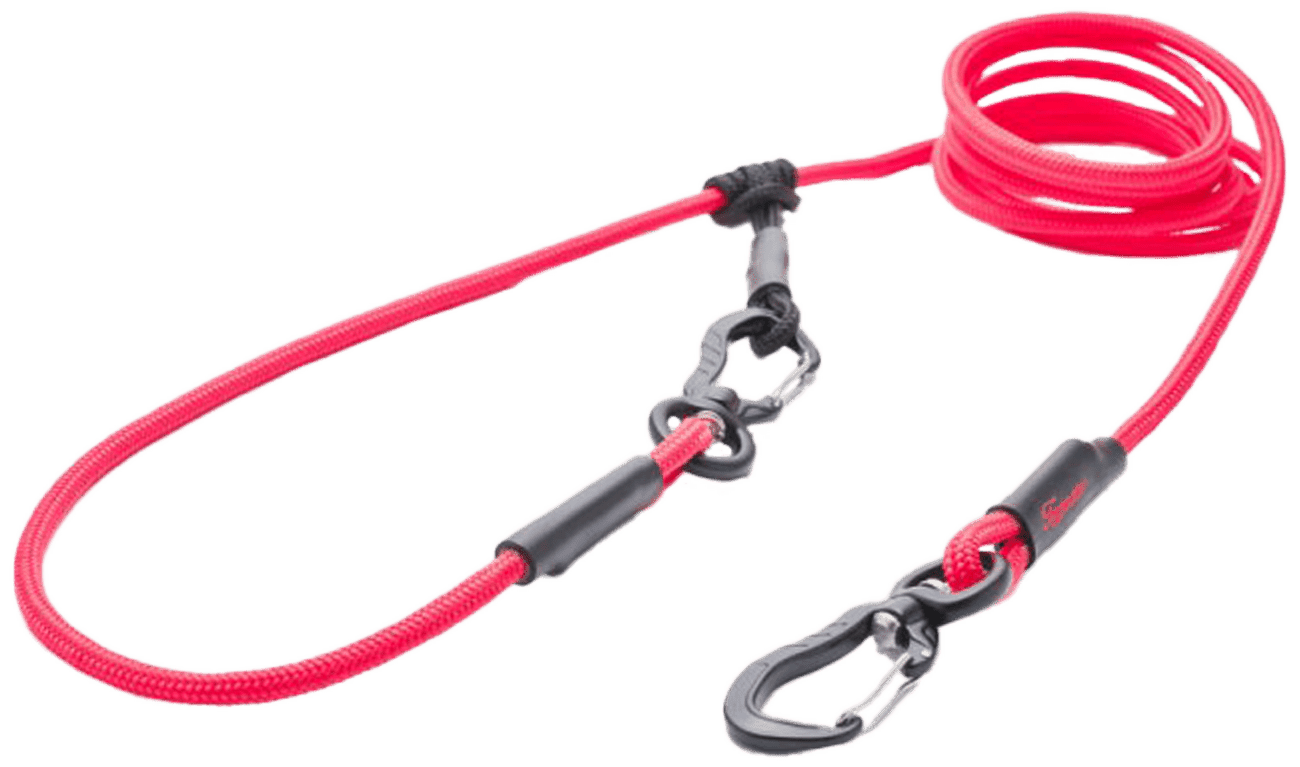 Vodítko Tamer lanové Easylong Twist mini 4m červená