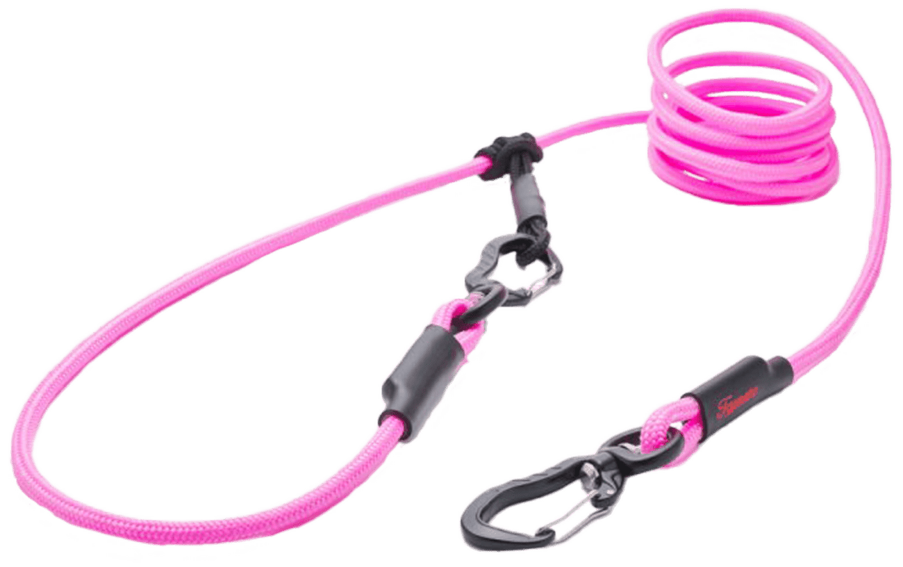 Vodítko Tamer lanové Easylong Twist mini 3,5m růžové
