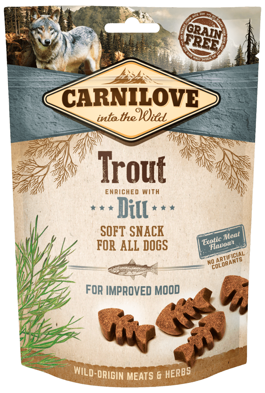 Carnilove Dog Semi Moist Snack Trout enriched with Dill 200g