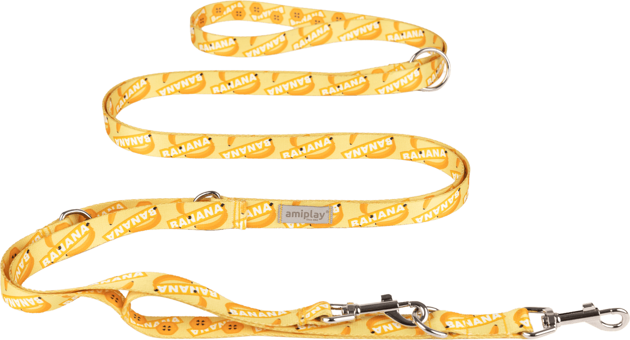 Nastavitelné vodítko Amiplay BeHappy 8v1 Banana L 200–400 cm × 2,5 cm