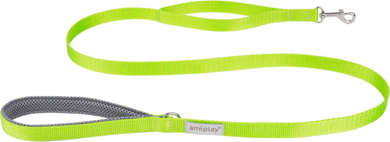 Vodítko pro psy Amiplay Samba zelené M 150 cm × 2 cm