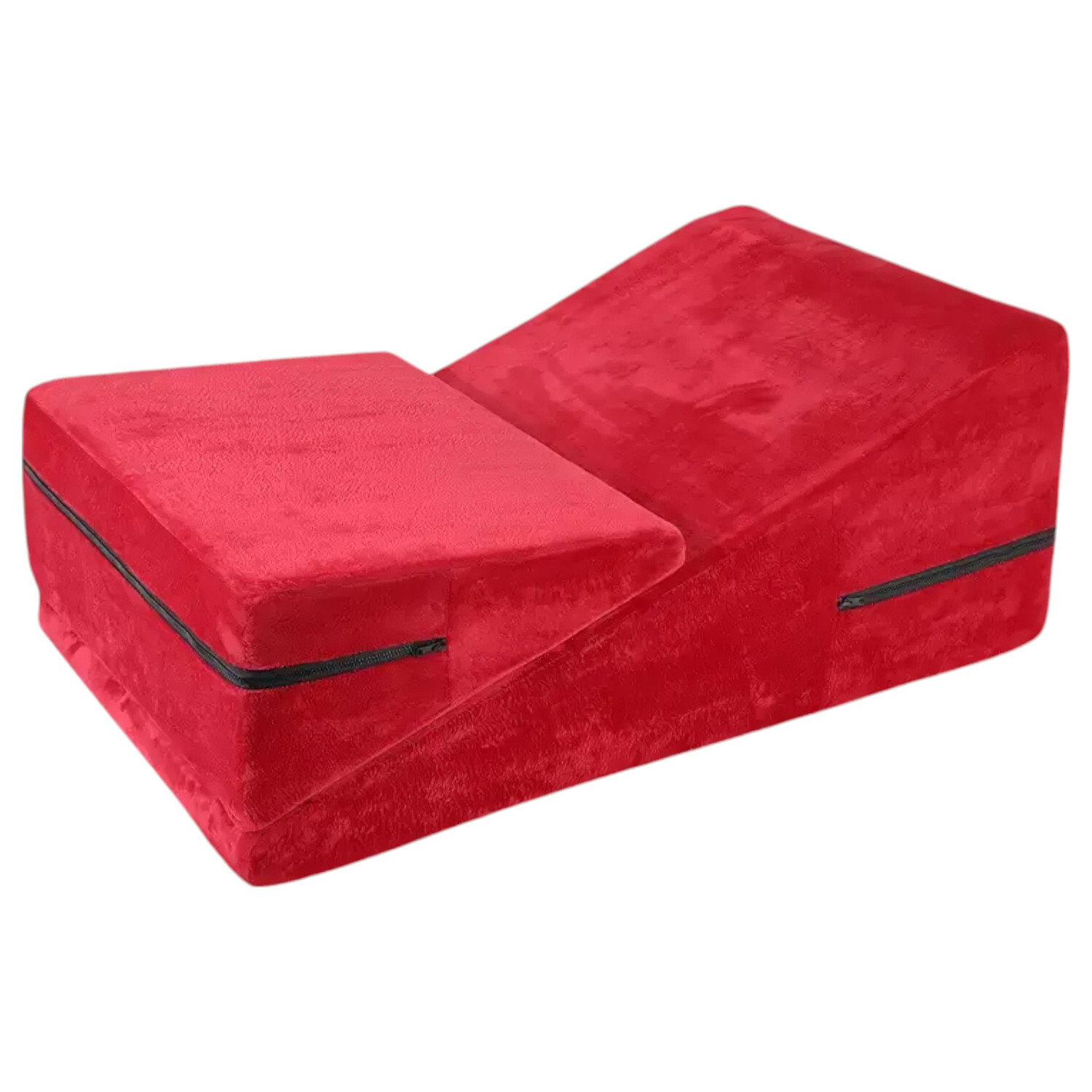 Desirel Magic Pillow klínový sex polštář set - malý + velký (červený)