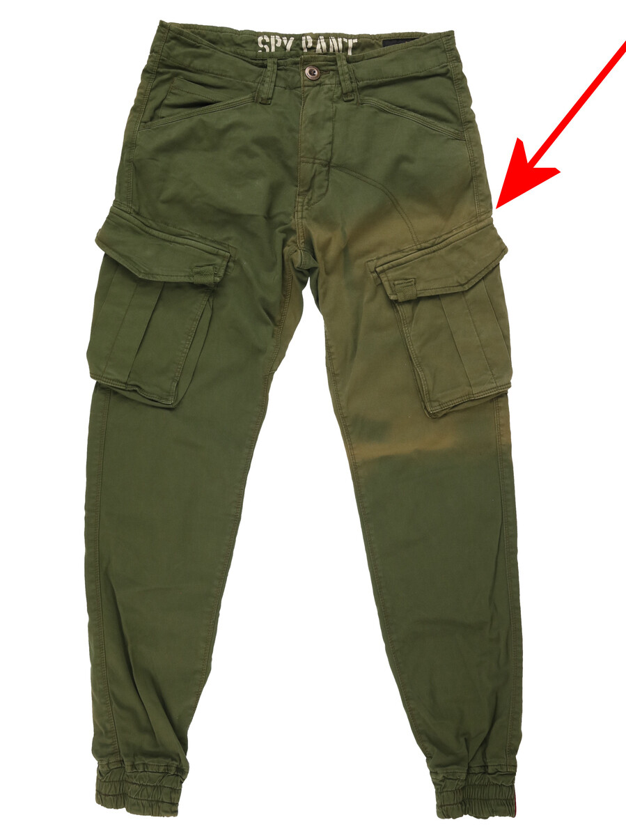 kalhoty pánské ALPHA INDUSTRIES - Spy - Dark Olive - POŠKOZENÉ 30