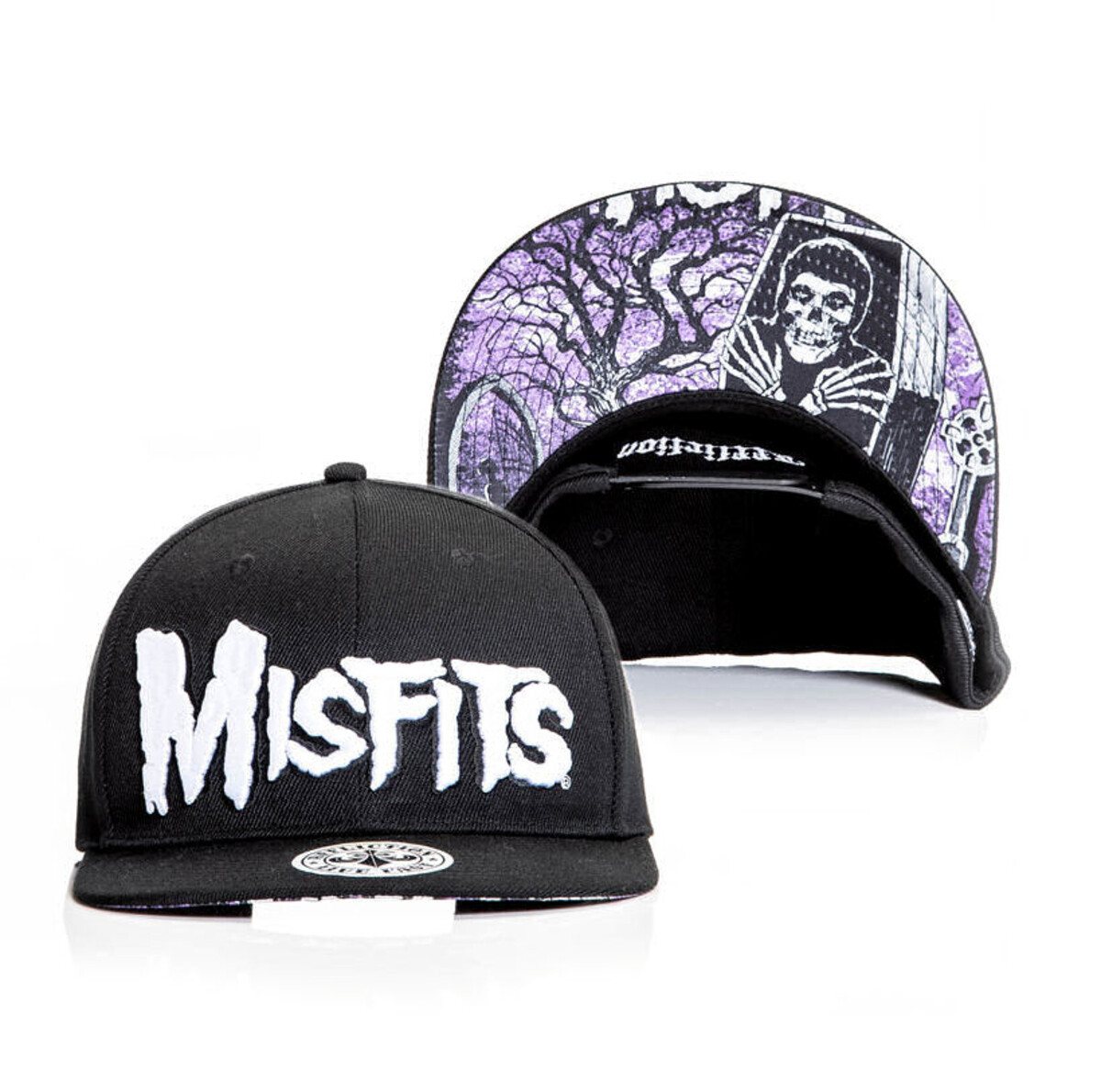 kšiltovka snapback MISFITS - CRYPT - černá - AFFLICTION