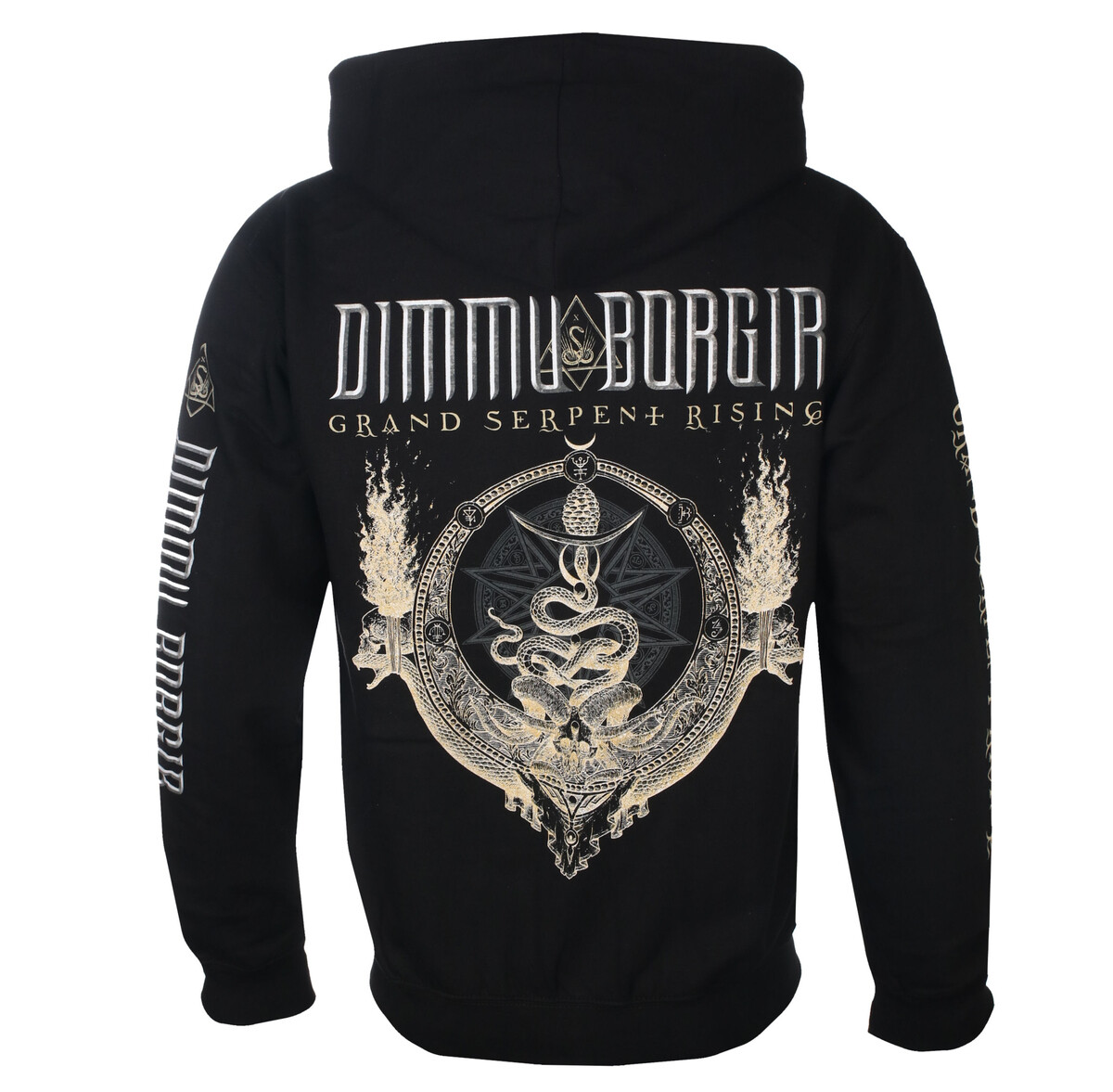 pánská mikina na zip DIMMU BORGIR - GRAND SERPENT RISING (BLACK) - černá - PLASTIC HEAD S