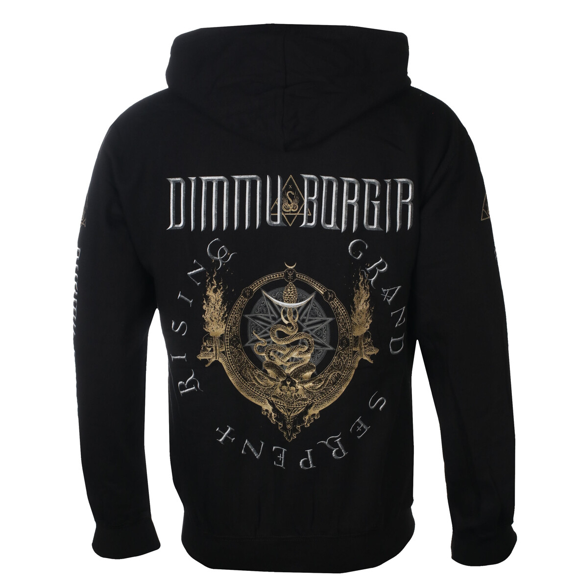 pánská mikina na zip DIMMU BORGIR - ASCENT - černá - PLASTIC HEAD S