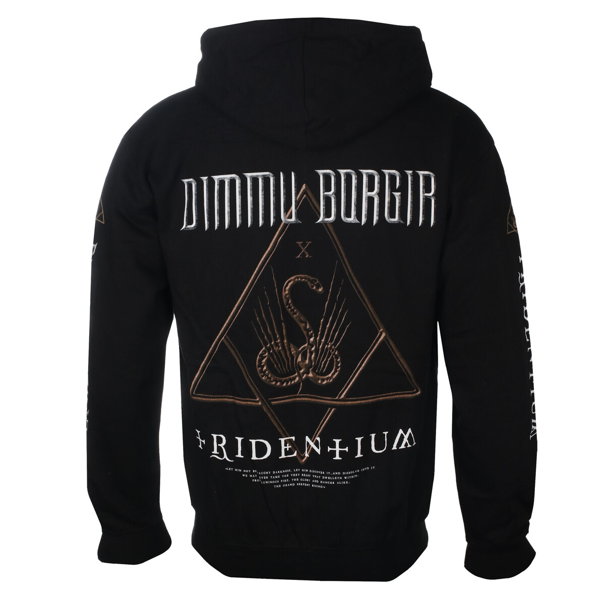 pánská mikina na zip DIMMU BORGIR - TRIDENTIUM - černá - PLASTIC HEAD S