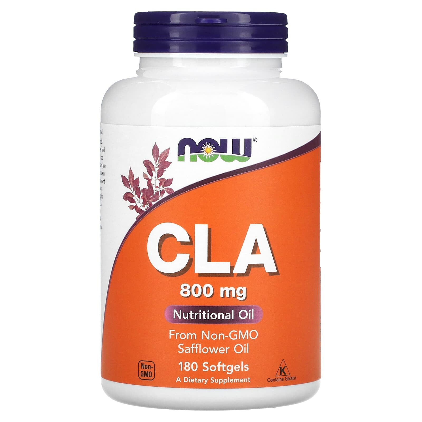 Now® Foods NOW CLA, 800 mg, 180 softgelových kapslí