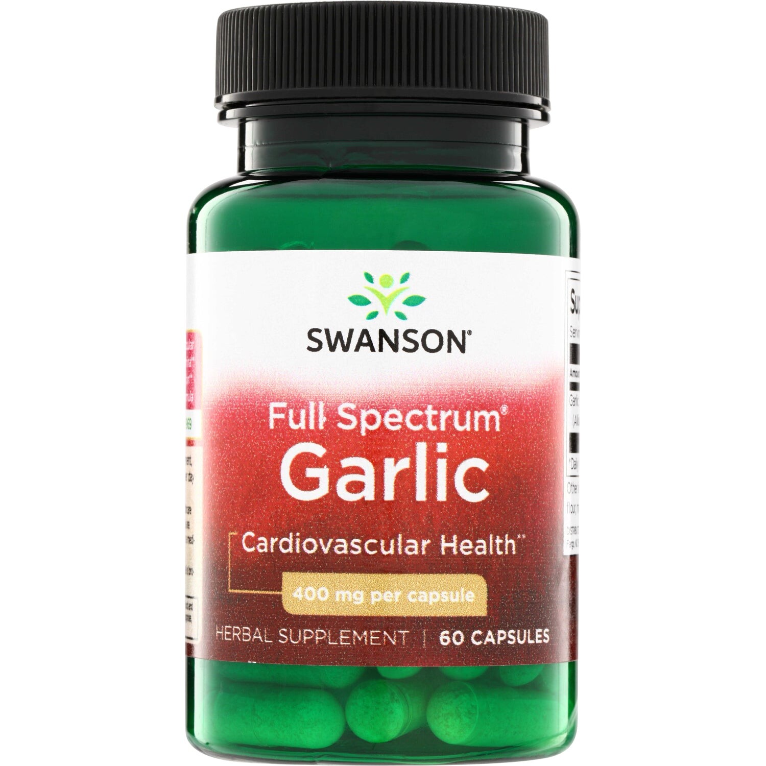 Swanson Full Spectrum Garlic, česnek, 400 mg, 60 kapslí