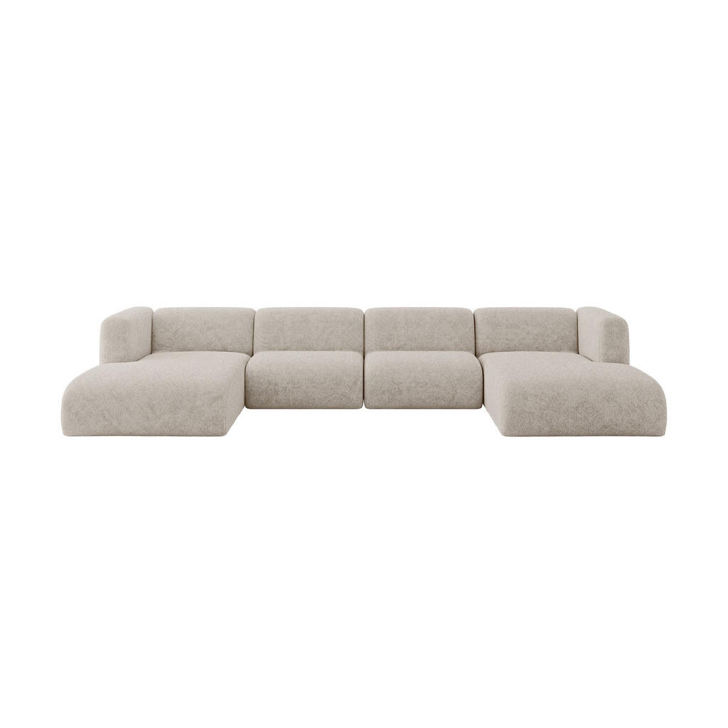 ALTDECOR SEDACÍ SOUPRAVA DO U MIRA-U2 408x179x70 Béžová Velur