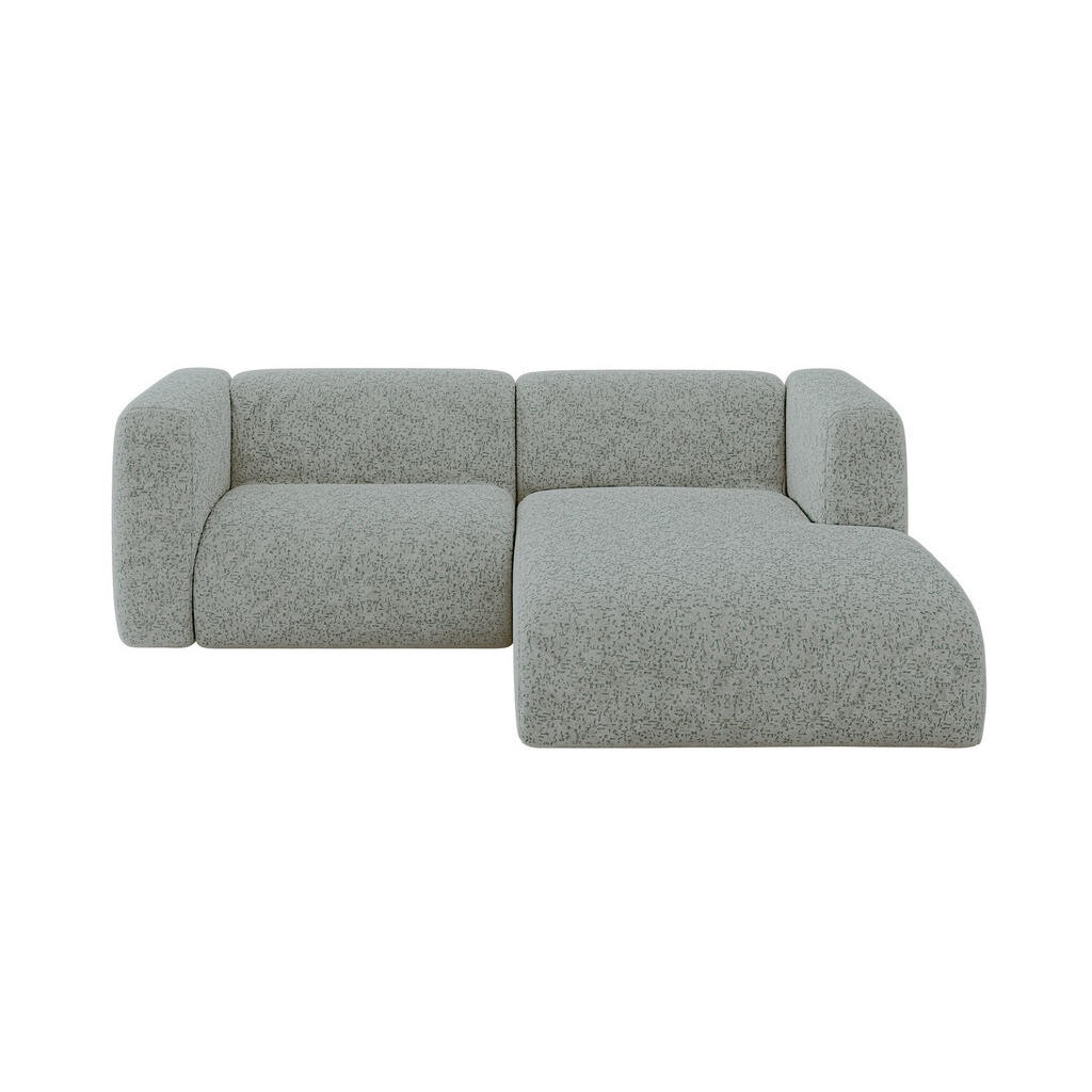 ALTDECOR ROHOVÁ SEDAČKA S PRAVOU OTOMANOU MIRA-L1 227x179x89 Zelená Velur