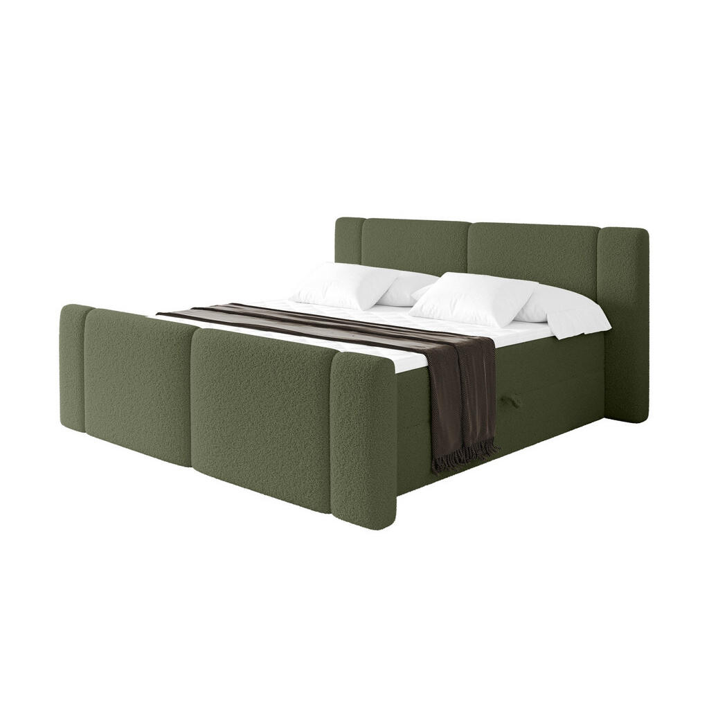 ALTDECOR POSTEL boxspring s matrací H4 - EVON Zanozek - 180x200 cm Zelená