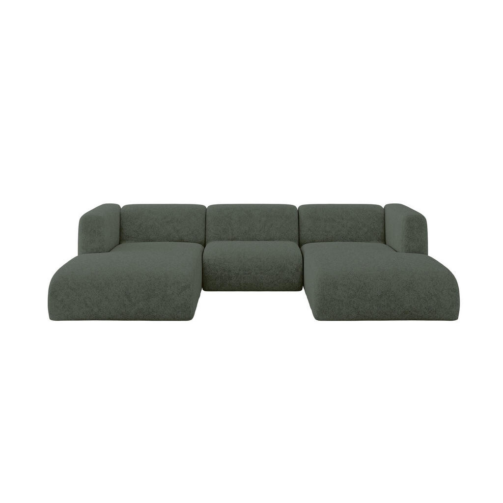 ALTDECOR SEDACÍ SOUPRAVA DO U MIRA-U1 317x179x70 Zelená Velur
