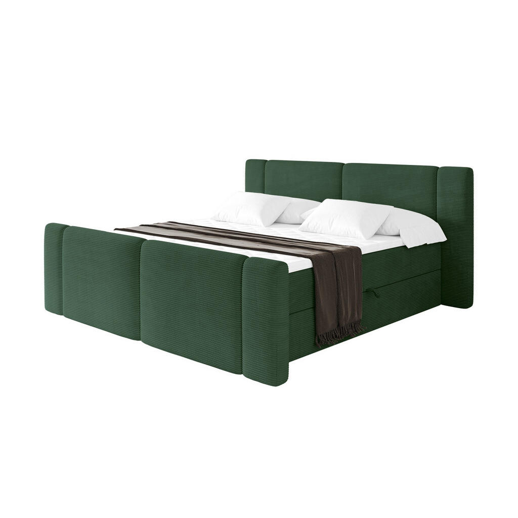 ALTDECOR POSTEL boxspring s matrací H3 - EVON Zanozek - 180x200 cm Zelená