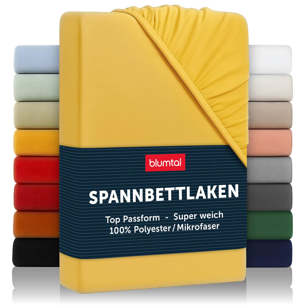 Blumtal NAPÍNACÍ prostěradlo z mikrovlákna, 200/220/30 cm, Žlutá