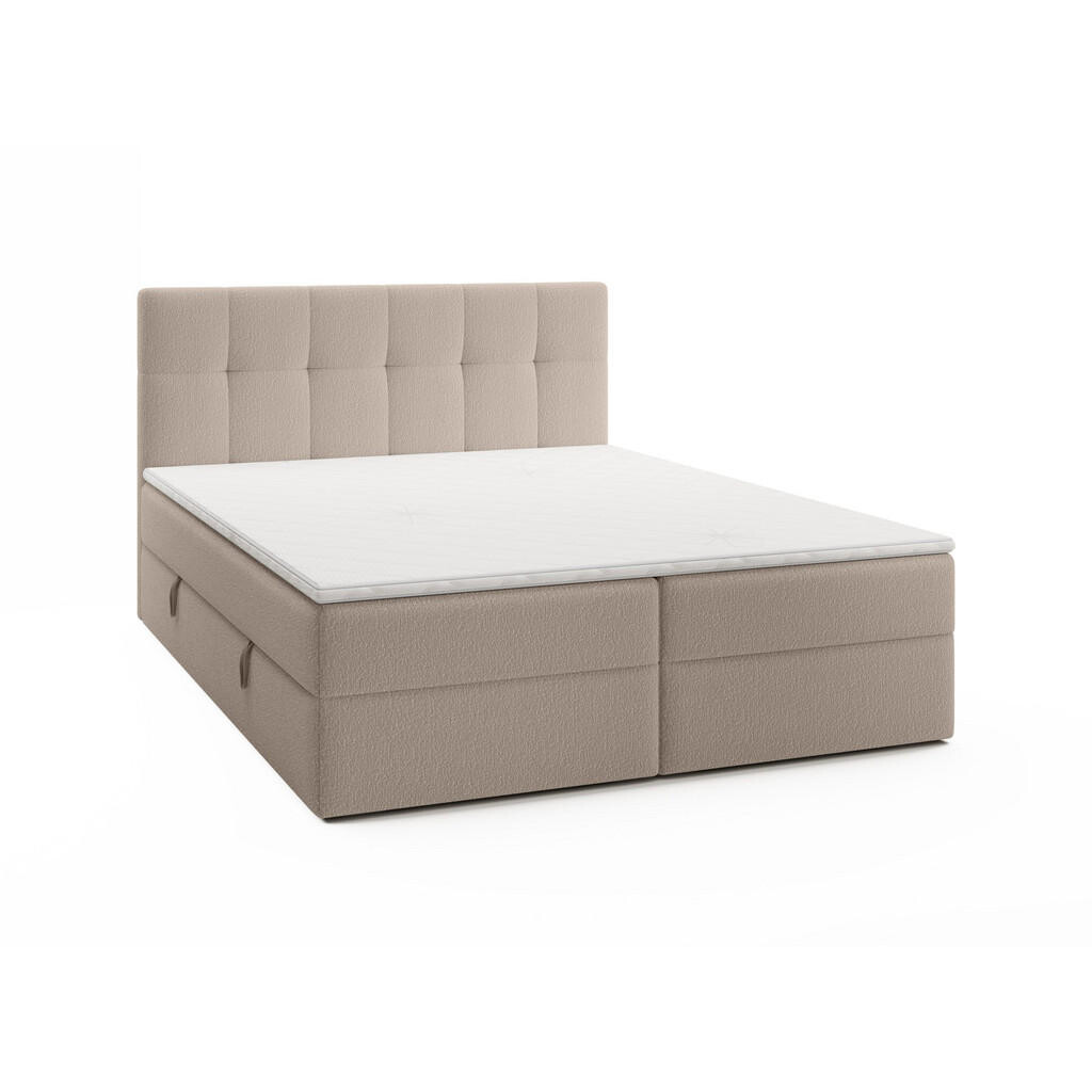 Fedve BOXSPRING POSTEL ORENO ROYAL 200x200 cm, Béžová