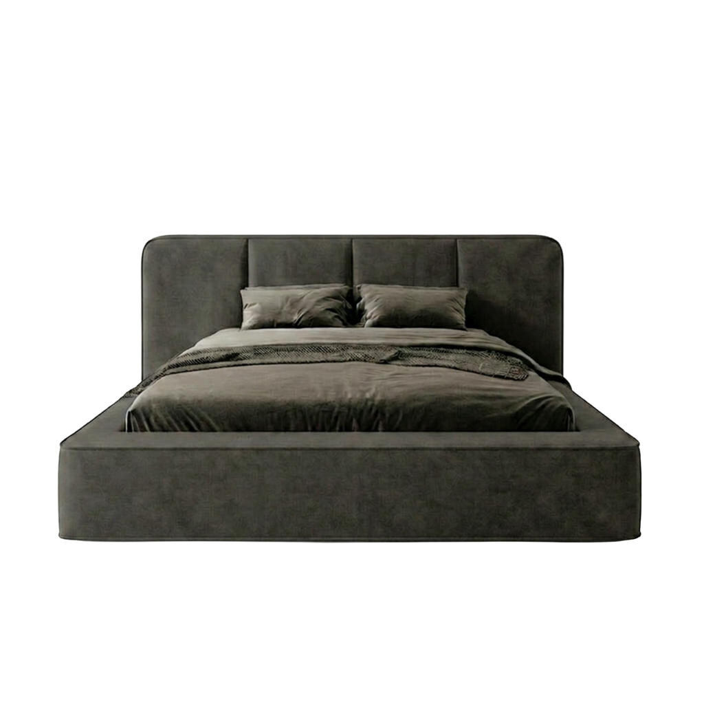 Fedve POLSTROVANÁ POSTEL RANDELA 140x200 cm, Antracit