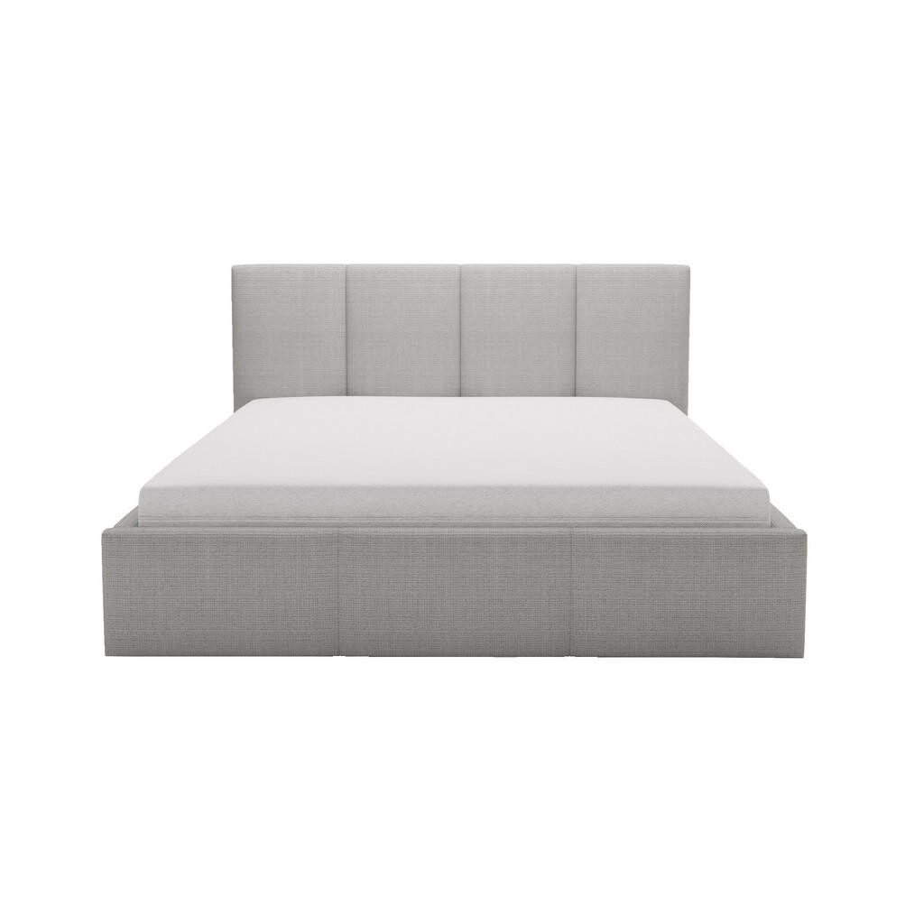 Fedve POLSTEROVÁ POSTEL Celano Slim 180x200 cm, Šedá