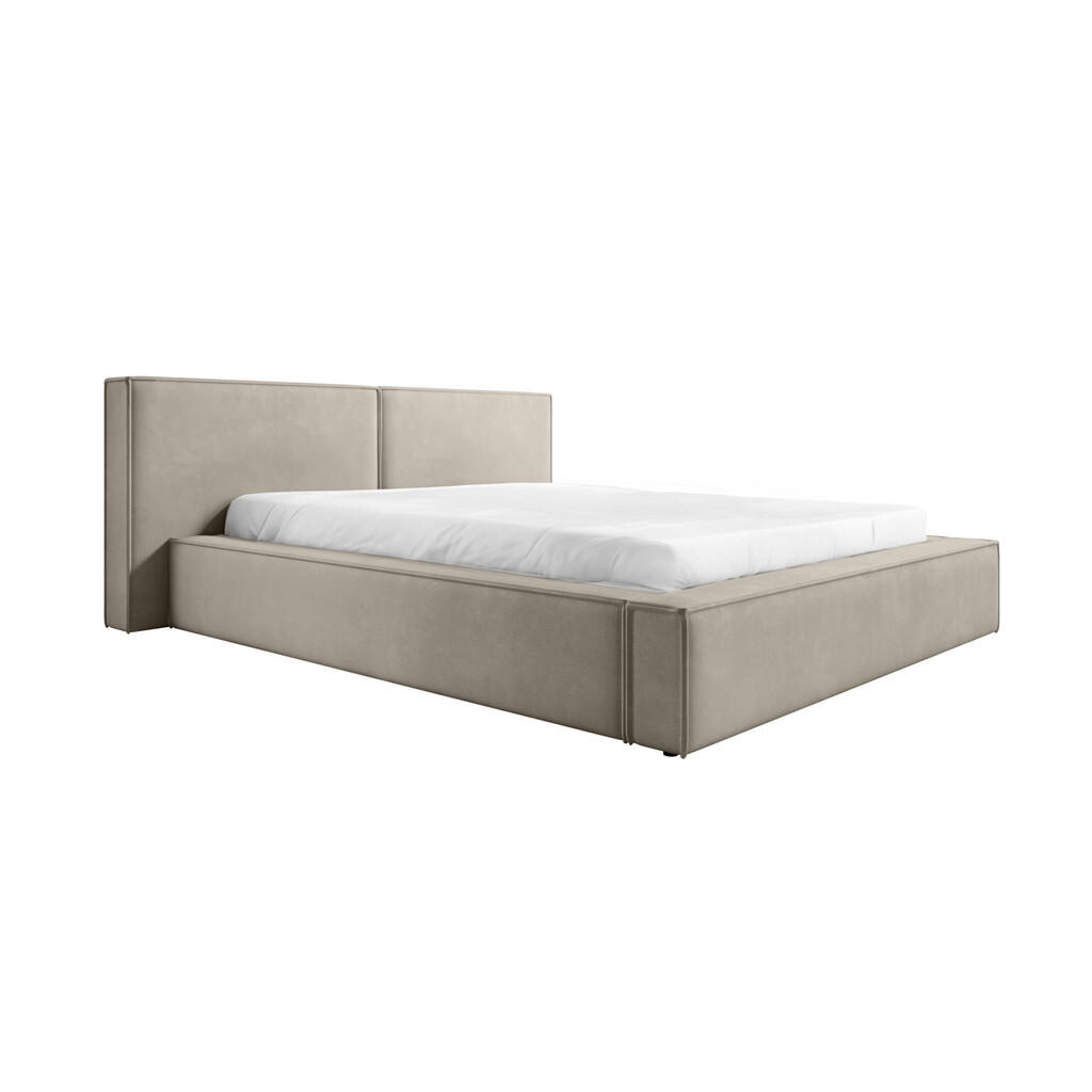 Fedve POLSTROVANÁ POSTEL LOPRA 120x200 cm, Taupe