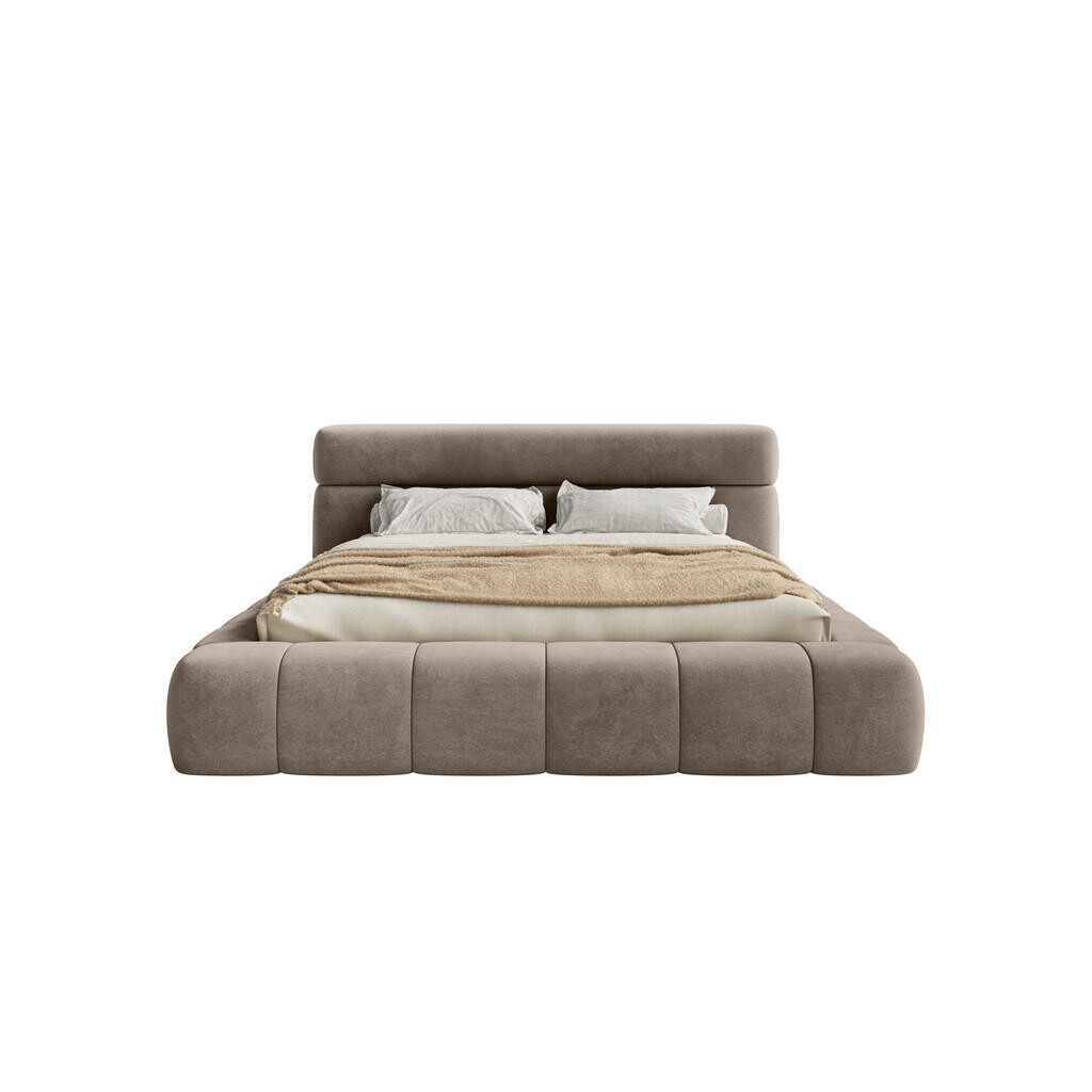 Fedve POLŠTÁŘOVÁ POSTEL NUUK 140x200 cm, Taupe