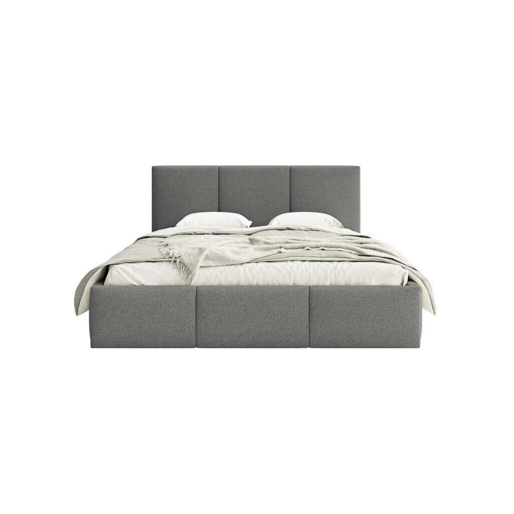 Fedve POLSTROVANÁ POSTEL FONDI SLIM 200x200 cm, Antracit