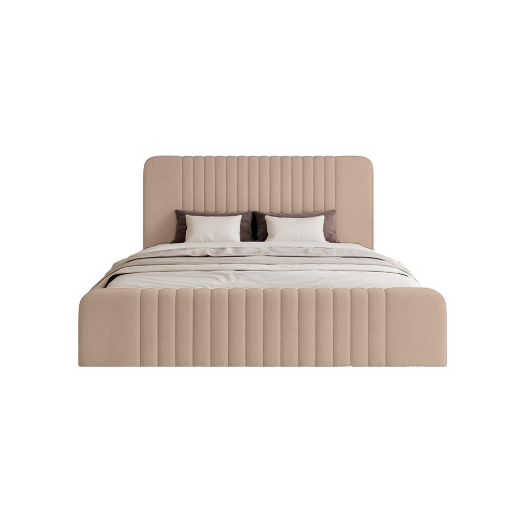 Fedve POLSTERBED PARIOTTO 120x200 cm, Světle růžová