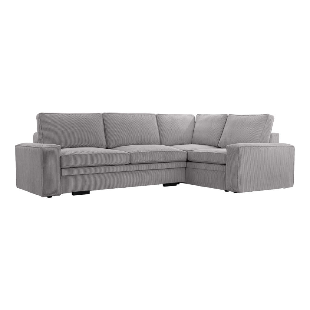 Fedve ROHOVÁ SOFA FJORDI s funkcí spaní, Šedá