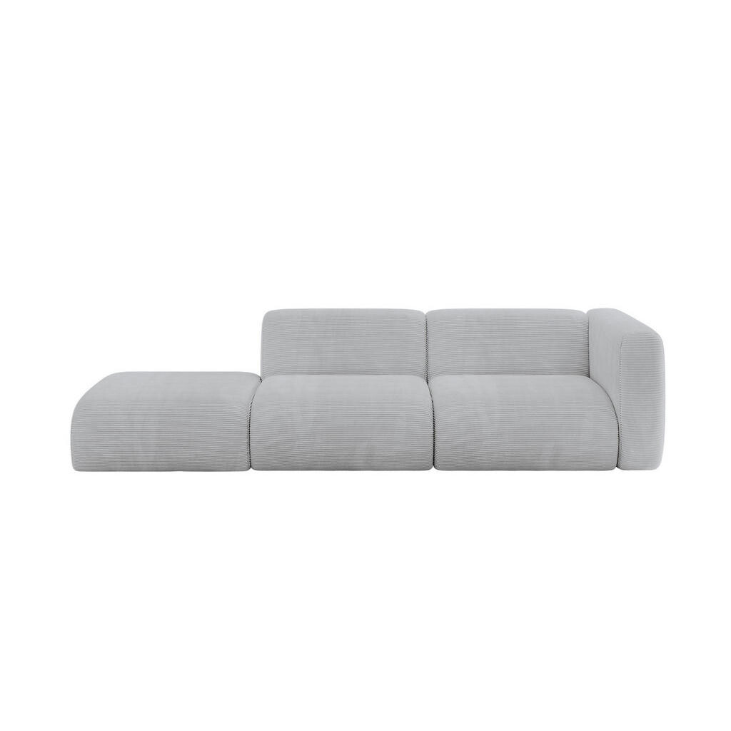 ALTDECOR POHOVKA S PRAVOU OTOMANOU MIRA-S3 296x89x70 Šedá Manšestr
