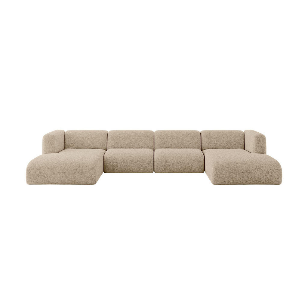 ALTDECOR SEDACÍ SOUPRAVA DO U MIRA-U2 408x179x70 Hnědá Velur