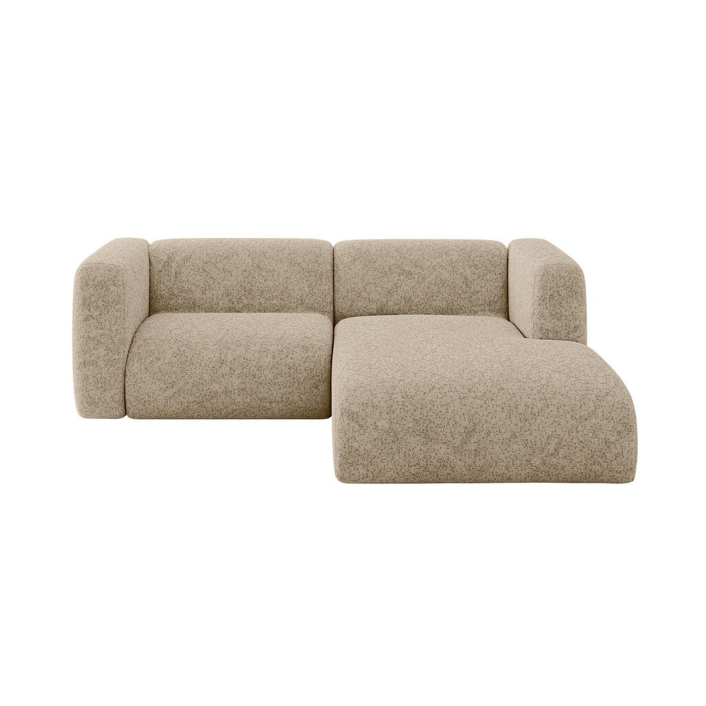 ALTDECOR ROHOVÁ SEDAČKA S PRAVOU OTOMANOU MIRA-L1 227x179x89 Hnědá Velur