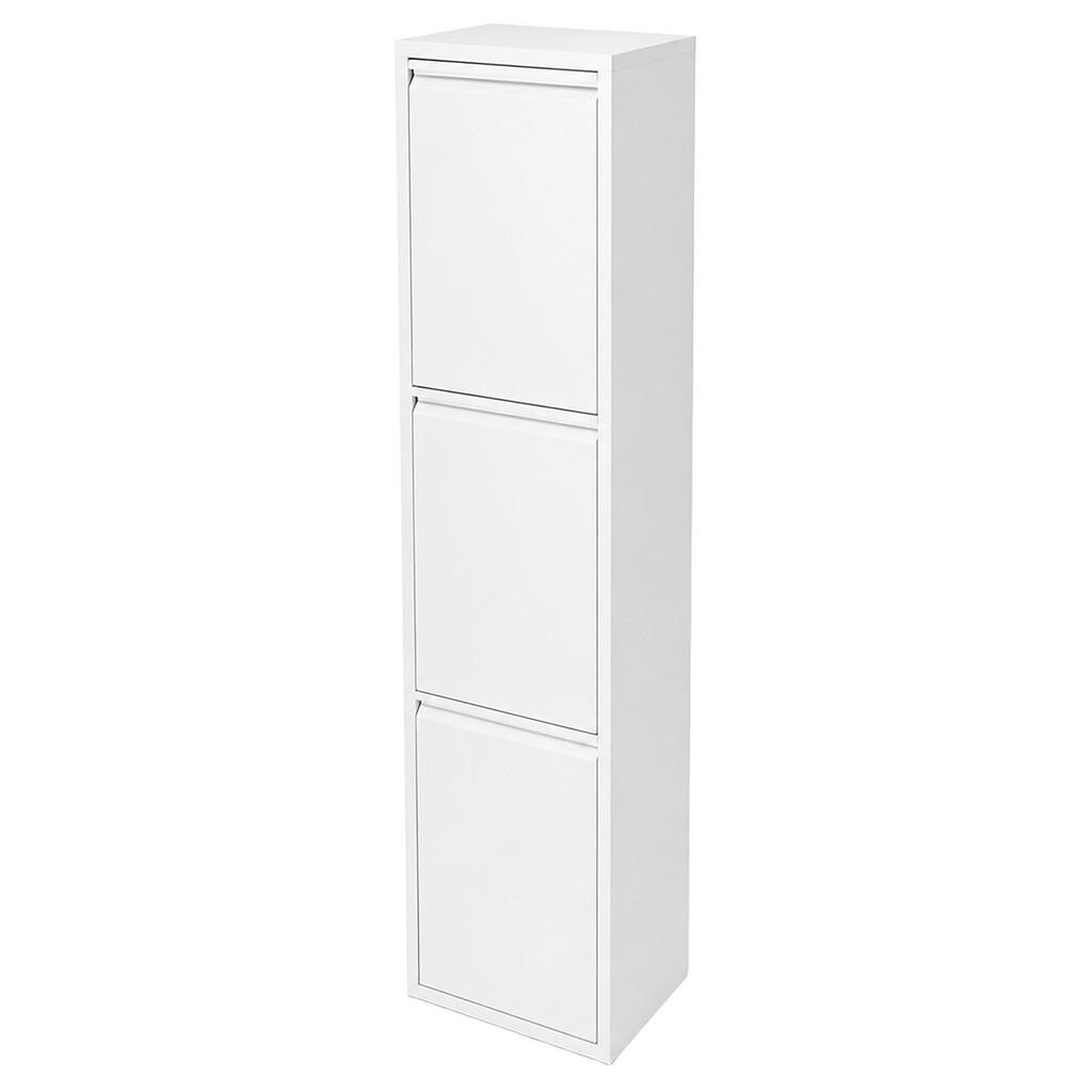Relaxdays KOŠ Bílý na třídění odpadu 3x18 l ocel