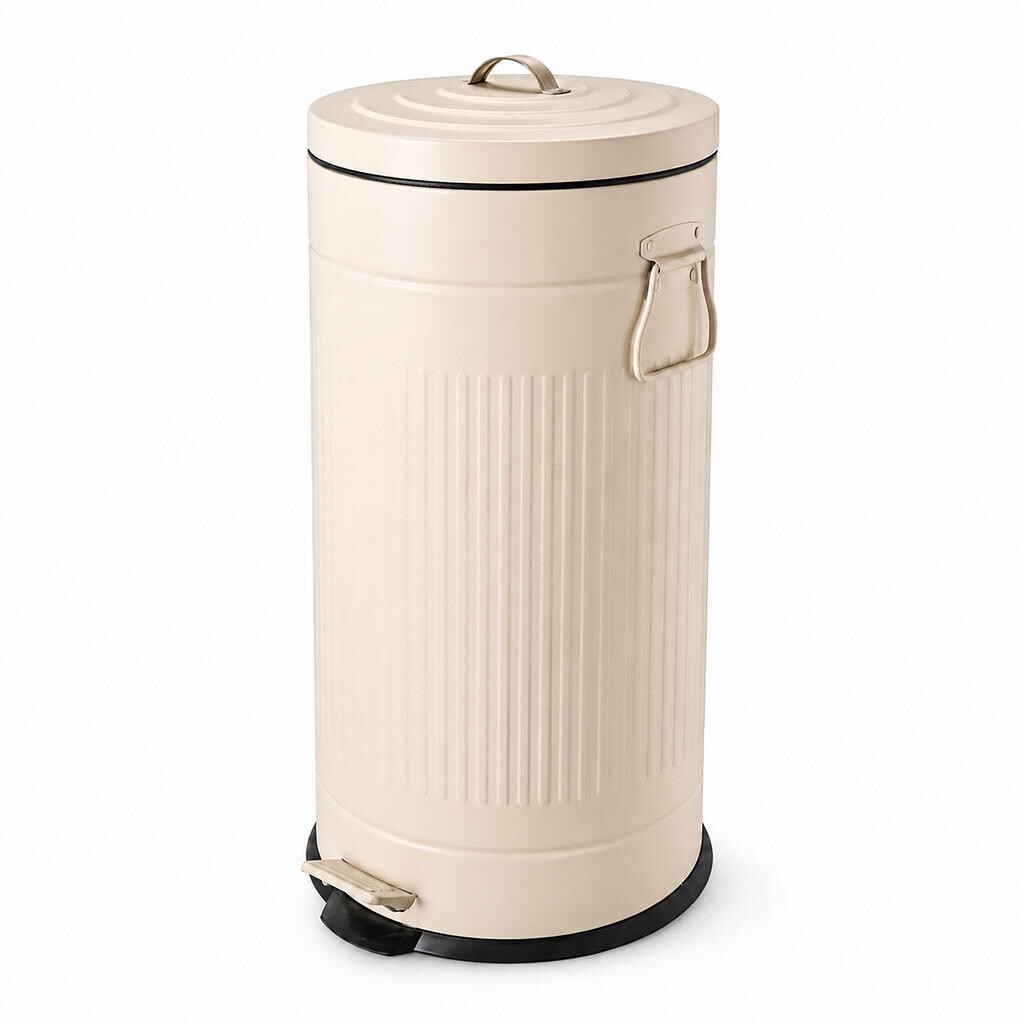 Relaxdays ODPADKOVÝKOŠ Béžový 30 l Soft-Close