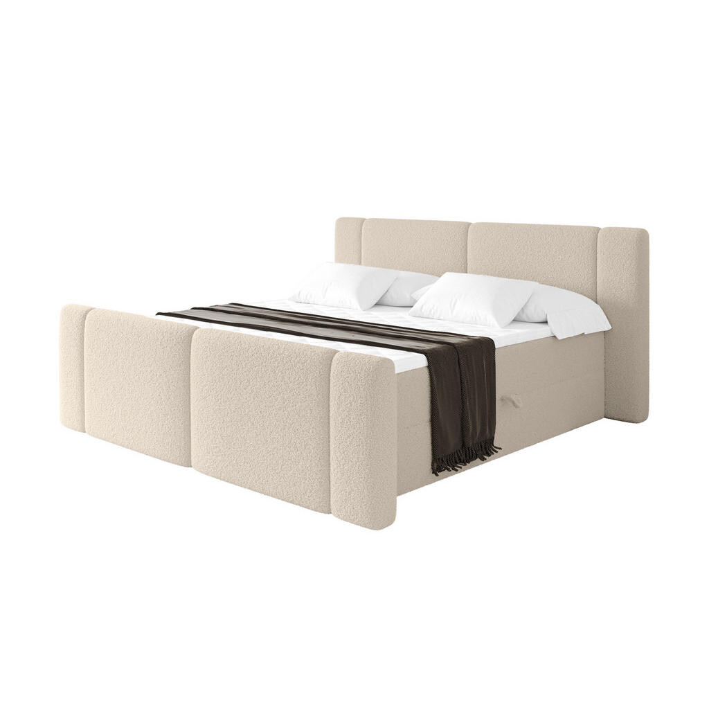 ALTDECOR POSTEL boxspring s matrací H3 - EVON Zanozek - 160x200 cm Tmavě béžová