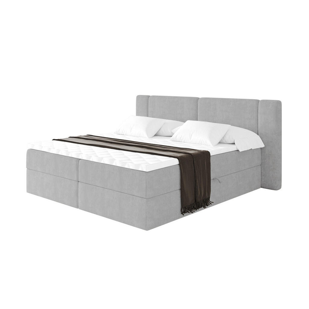 ALTDECOR POSTEL boxspring s matrací H4 - EVON - 180x200 cm Šedá