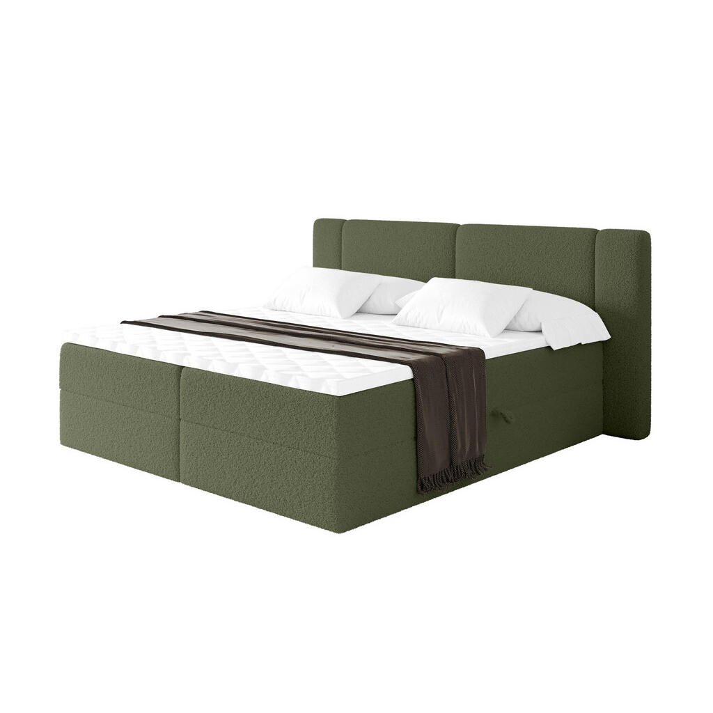 ALTDECOR POSTEL boxspring s matrací H3 - EVON - 140x200 cm Zelená