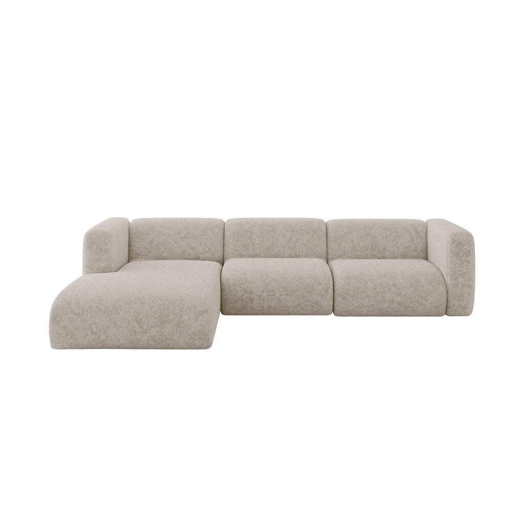 ALTDECOR ROHOVÁ SEDAČKA S LEVOU OTOMANOU MIRA-L2 318x179x89 Béžová Velur