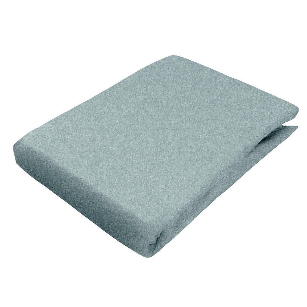 Novel ELASTICKÉ PROSTĚRADLO, flanel, šedozelená, 90/200 cm
