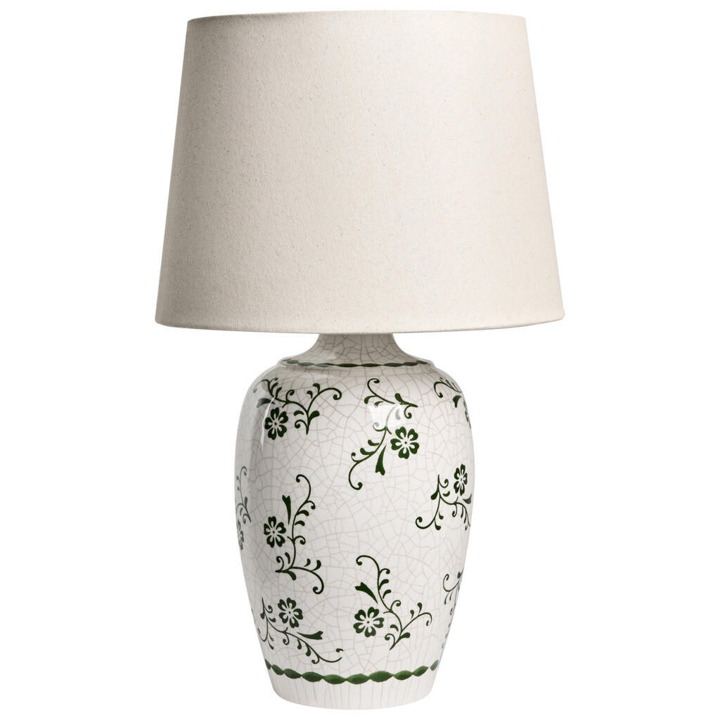 Beliani STOLNÍ LAMPA Bílá Jinny
