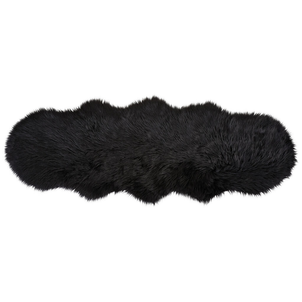 Ambia Home UMĚLÁ KOŽEŠINA, 60/180 cm, černá