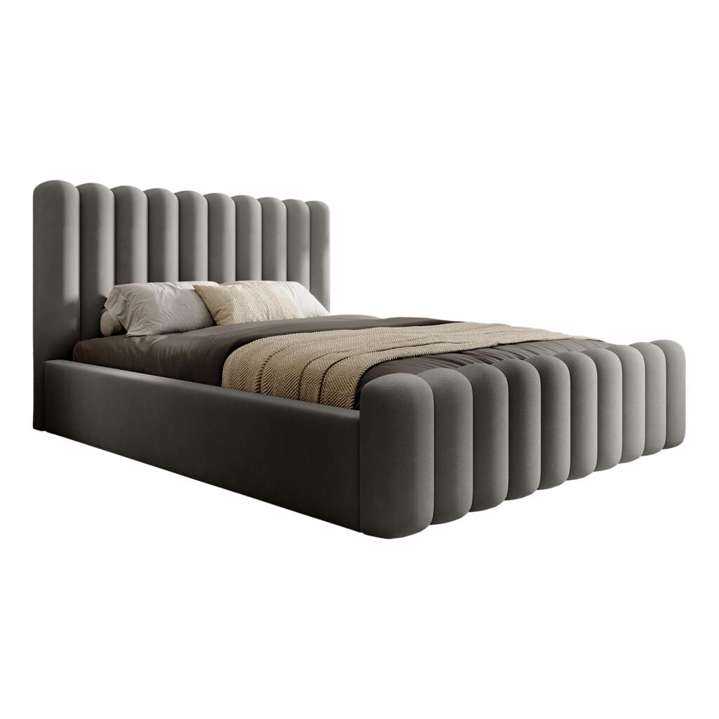 Fedve POLŠTÁŘOVÁ POSTEL ALORIS 120x200 cm, Šedá