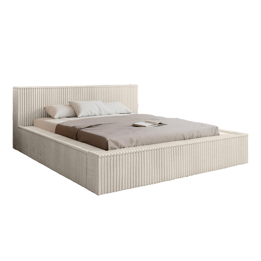 Fedve POLSTROVACÍ POSTEL ALENZO 120x200 cm, Bílá