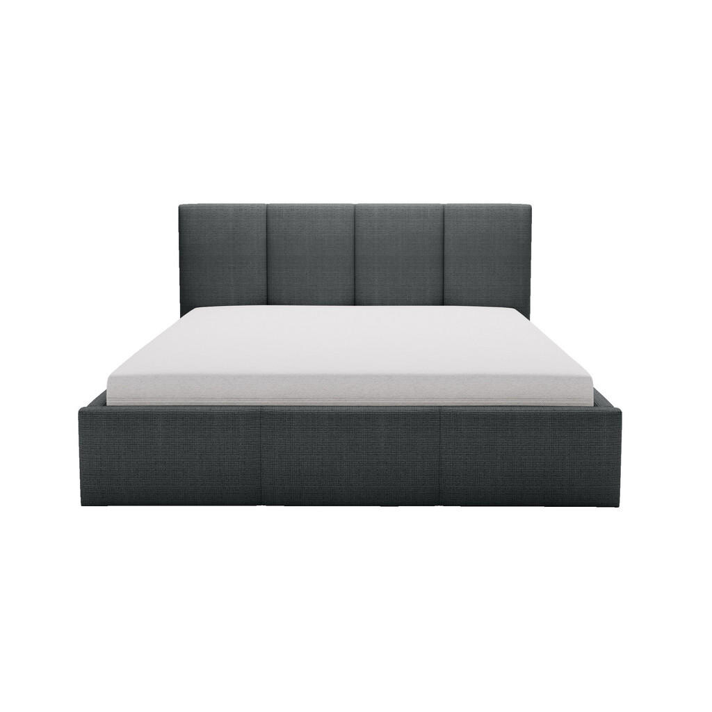 Fedve POLSTEROVÁ POSTEL Celano Slim 120x200 cm, Antracit