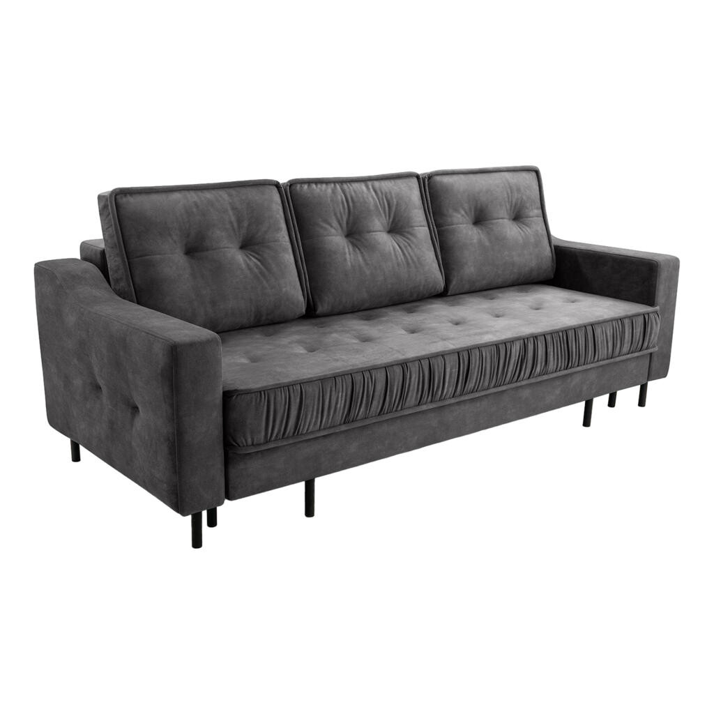 Fedve SOFA ARAMO s funkcí spaní, Šedá