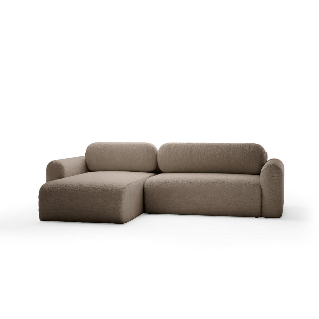 Fedve ROHOVÁ SOFA Thekla s funkcí spaní, Hnědá